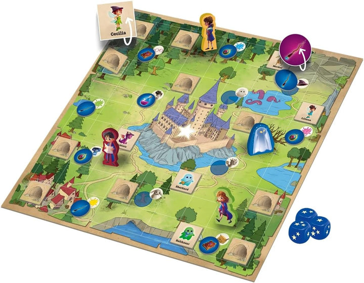 Game Factory 646030 Verflixt Verzaubert, das magische Deduktionsspiel und Würfelspiel für Kinder, ko