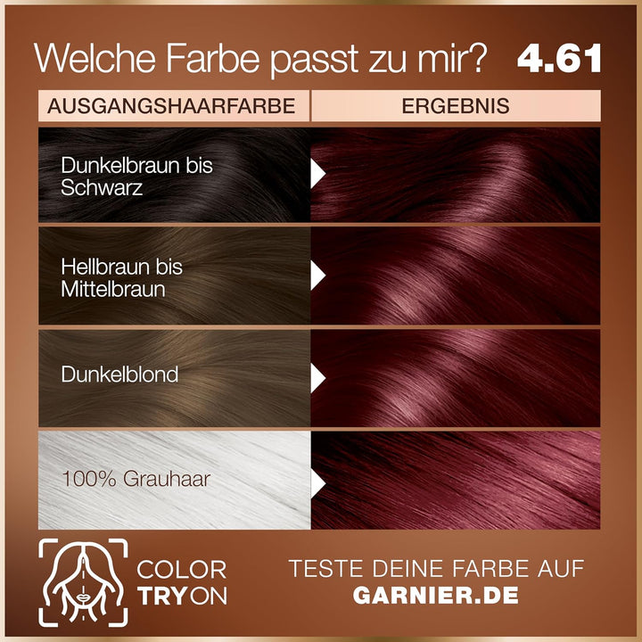 Garnier GOOD Dauerhafte Haarfarbe 4.61 Sonnenaufgangs-Violett – Coloration ohne Ammoniak, bis zu 100