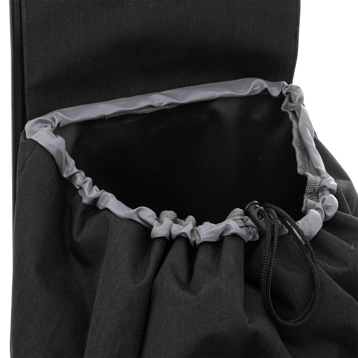 5five - einkaufswagen mit 6 rädern "nomade" metall schwarz | Leichtmetall, Reissverschlusstaschen, F