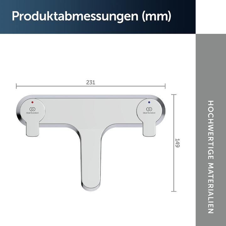 Ideal Standard B1151AA Calista dual control two hole bath filler Wanneneinlauf, Chrome