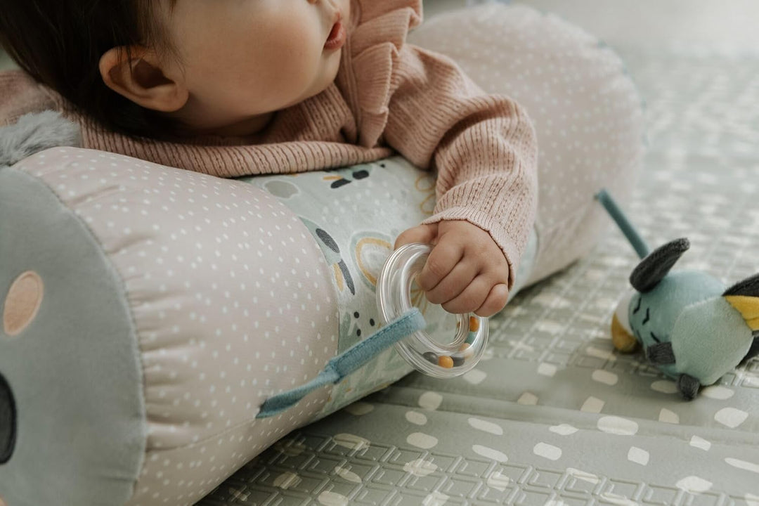 Nuby Tummy Time Animal Adventures Kissen – Bauchzeit – sensorisches Spielzeug – sicherer Spiegel für