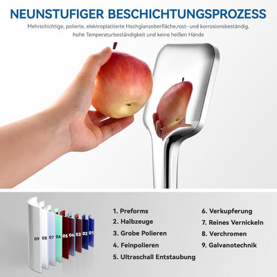 Auralum Duschkopf wassersparend, grosser Duschbrause mit Schlauch, Shower Head mit 3 Wasserabgabemod