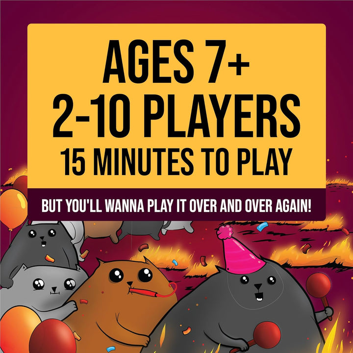 Exploding Kittens Party Pack - Card Games for Adults Teens & Kids - Fun Family Games - A Russian Rou