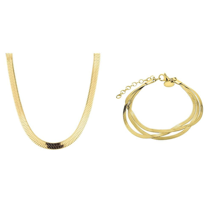 Liebeskind Halskette Gold Bundle mit Kette, Gold Bundle mit Kette