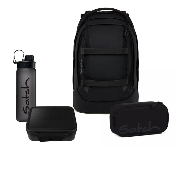 Satch Pack Schulrucksack Set 4tlg. inkl. Lunchset (Blackjack), Blackjack