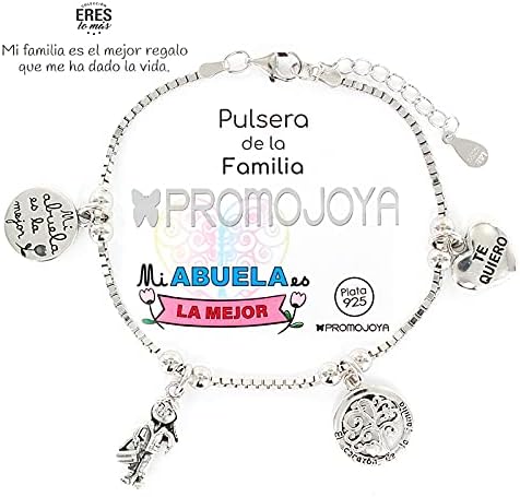 Du bist lo Mas Damen Armband Familie Oma Silber