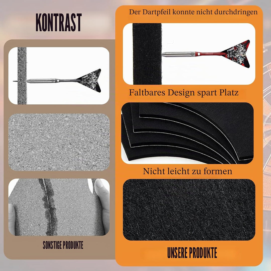 Dartscheiben Schutzring 5 Stück Dart Surround Innenring 45 cm Dartscheiben Umrandung Aussenring 72 c