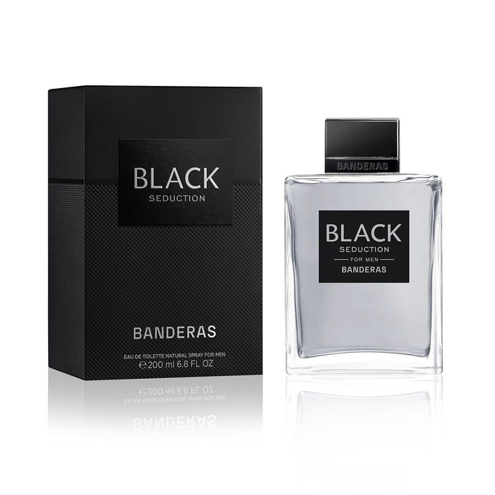 Antonio Banderas Seduction in Black Eau De Toilette 200 ml (man) 200 ml (1er Pack), 200 ml (1er Pack