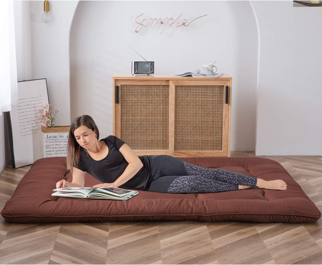 MAXYOYO Klappmatratze Futon Matratze Bodenmatratze Gepolsterte Japanische Tatami Gesteppte Bett, Dic