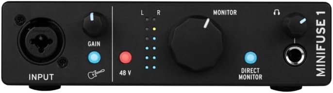 Arturia - MiniFuse 1 - Kompaktes USB-Audio-Interface mit Kreativer Software für Hochwertige Aufnahme