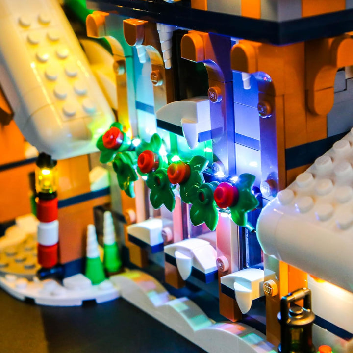 BrickBling Fernbedienung Licht-Kit Kompatibel mit Lego Santa's Post Office 10339 (Kein Modell), Led