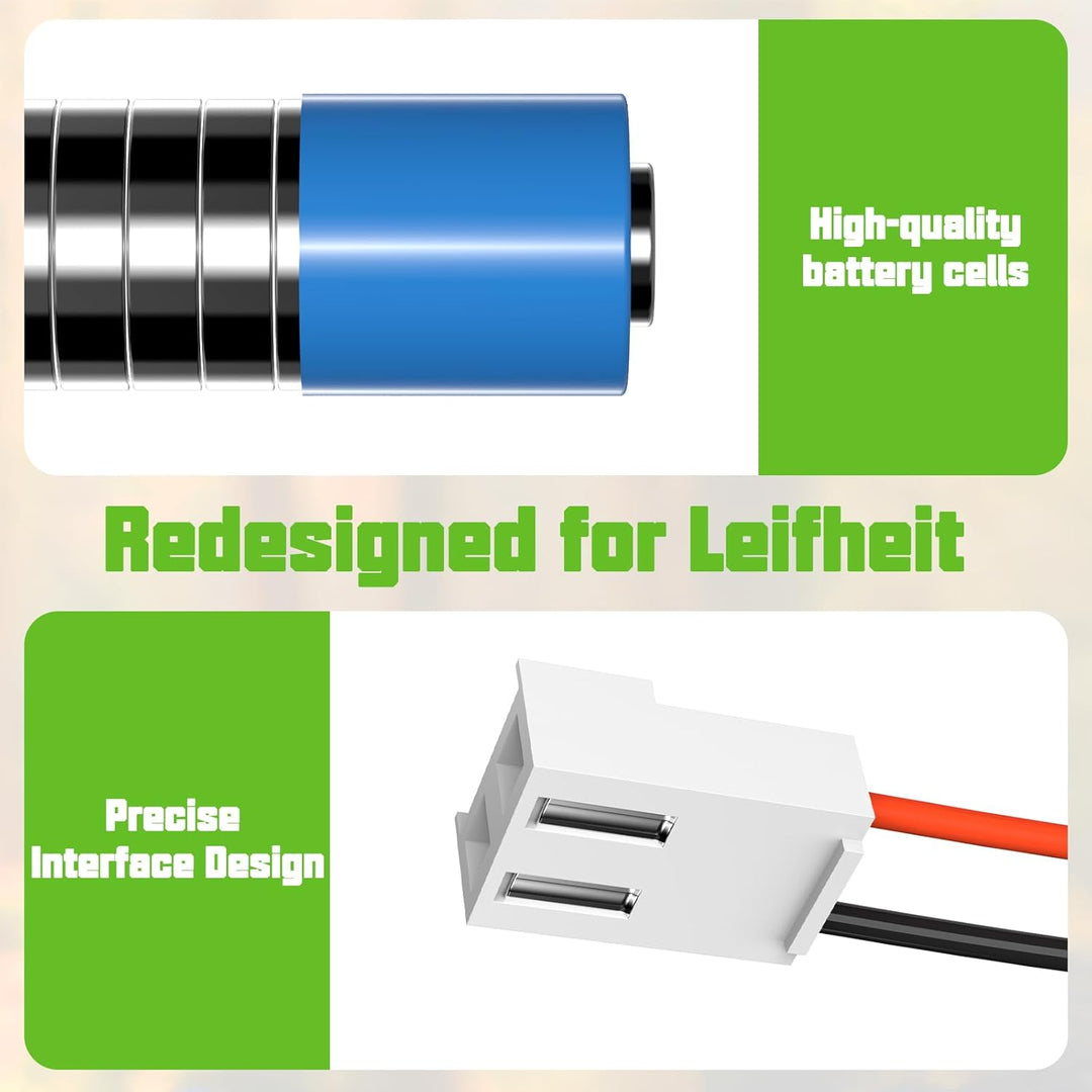 3,7 V 4000 mAh Li-ion Ersatz Akku mit höherer Sicherheit und längerer Laufzeit – kompatibel mit Leif