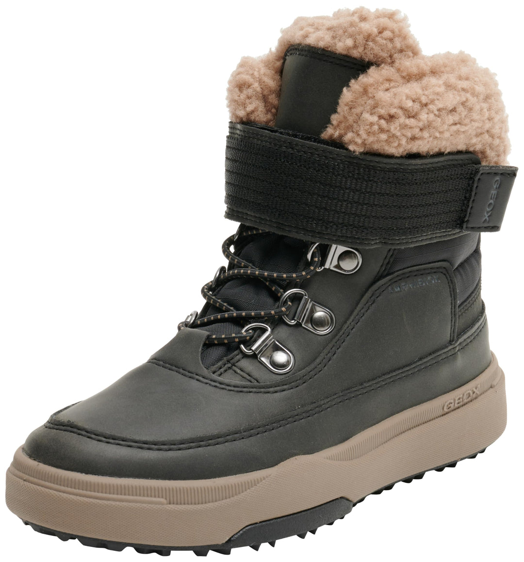 Geox Jungen J Bunshee Pg Boy B A Ankle Boot 33 EU Black Beige, 33 EU Black Beige