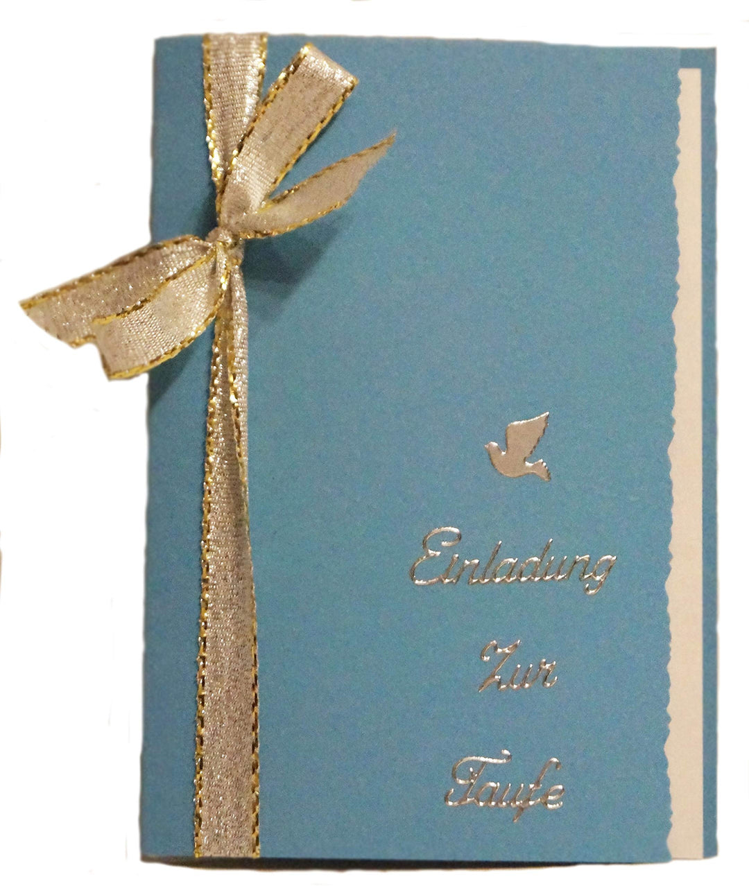 10 x Einladung Einladungskarte Taufe Einladungen KT002 erhältlich (hellblau), Hellblau