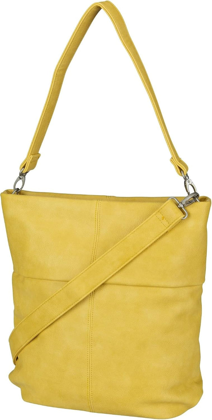 Zwei MADEMOISELLE M12: Elegante A4 Handtasche aus Glattem Kunstleder - Sicherer Verschluss, Vielseit