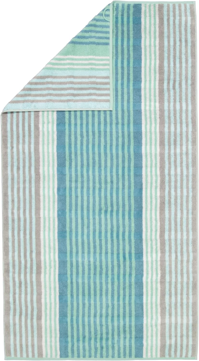 CAWÖ Home Handtücher Noblesse Harmony Streifen 1085 Jade - 47 Duschtuch 80x160 cm, Duschtuch 80x160