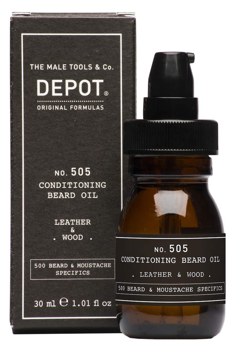 Depot - No. 505 Conditioning Beard Oil - Leather & Wood
