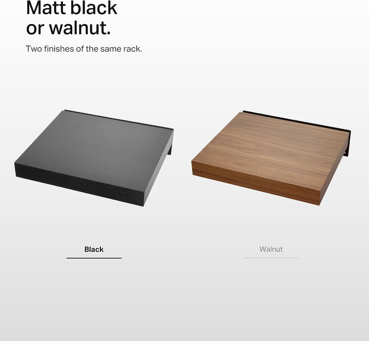 Pro-Ject Wallmount IT 5 Wandhalterung für HiFi Geräte, schwarz, Stellfläche Esche schwarz