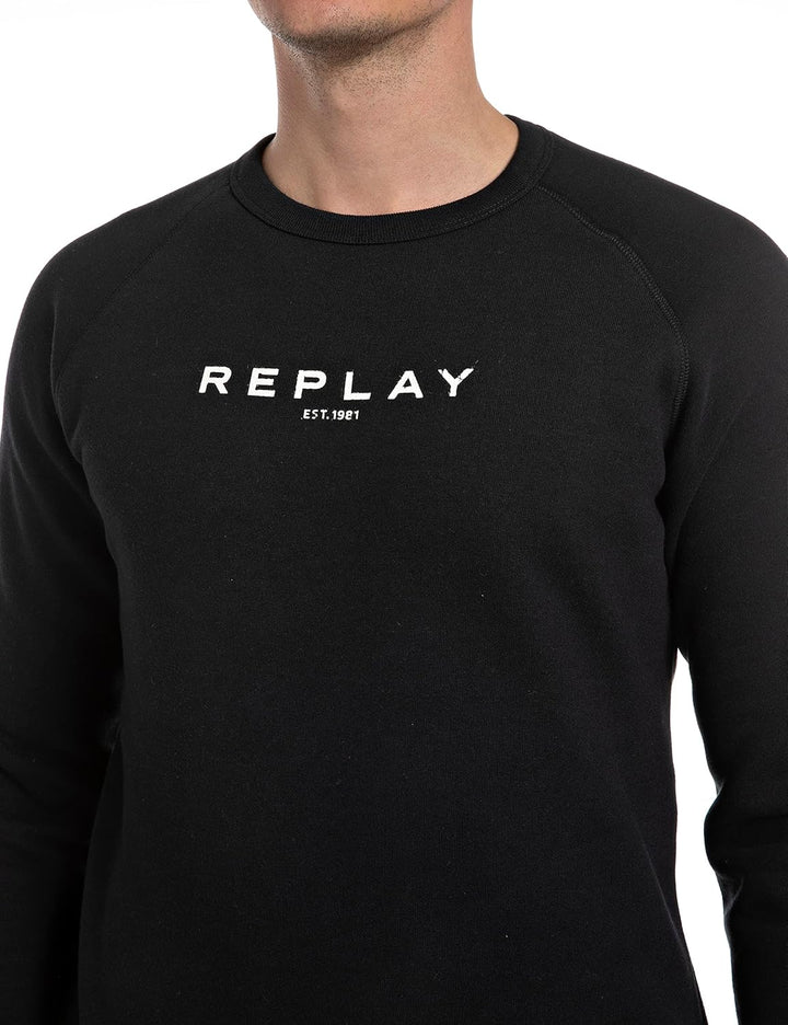 Replay Herren Sweatshirt aus Baumwollmix L Black 098, L Black 098