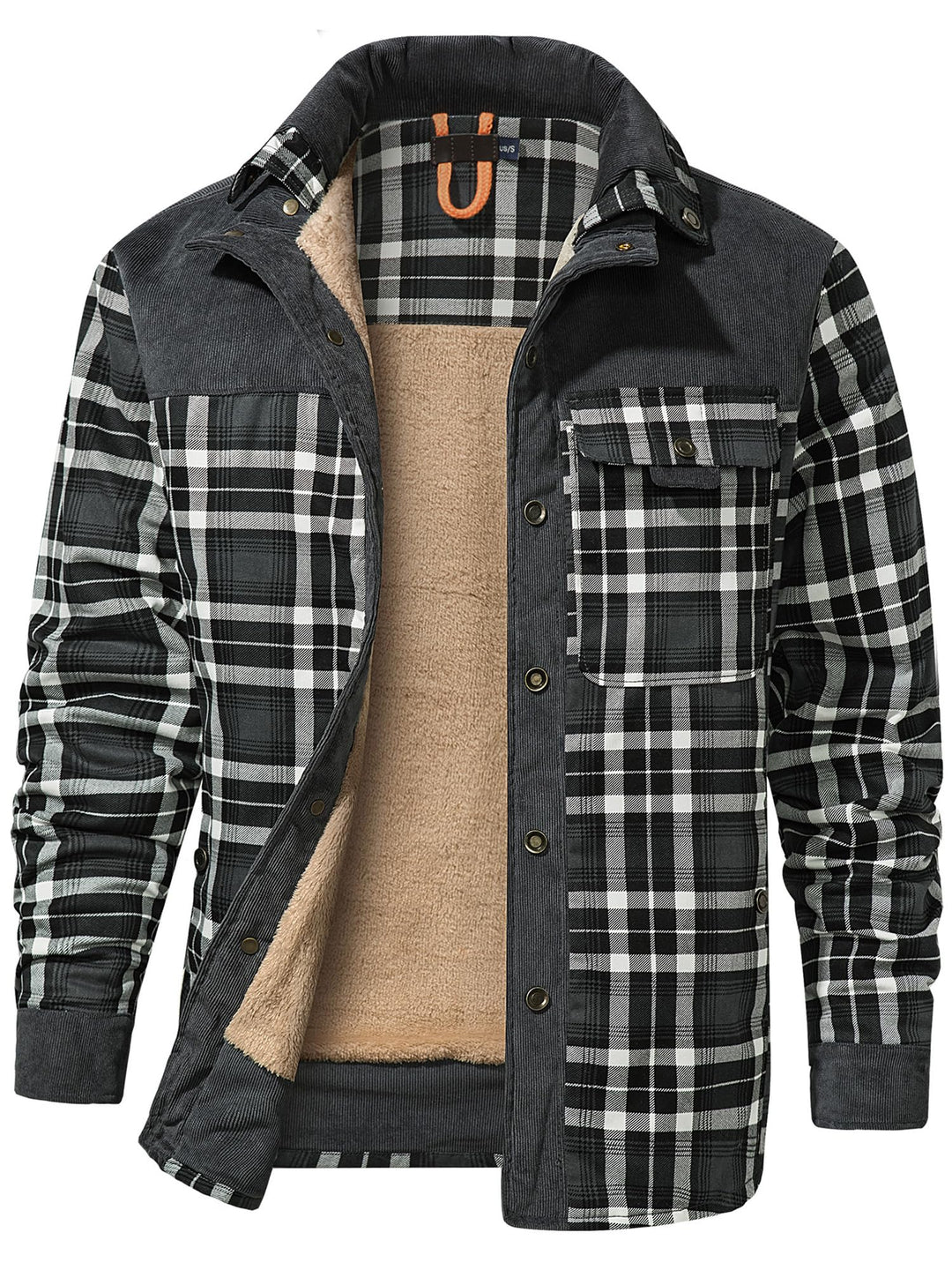 Mr.Stream Herren Thermohemd Flanellhemd Winterjacke Fleecefutter schützendem Innenfutter Holzfällerh