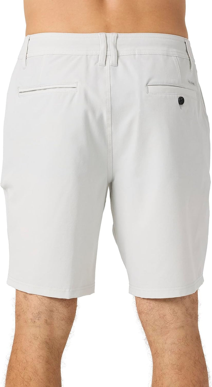 O'Neill Herren Boardshorts Locked Stripe Hybrid Short 8 Heather Fog, 8 Heather Fog