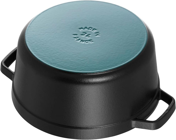 STAUB Gusseisen Bräter/Cocotte, Rund 34 cm, 12,6 L, schwarz Schwarz 34 cm, Schwarz 34 cm