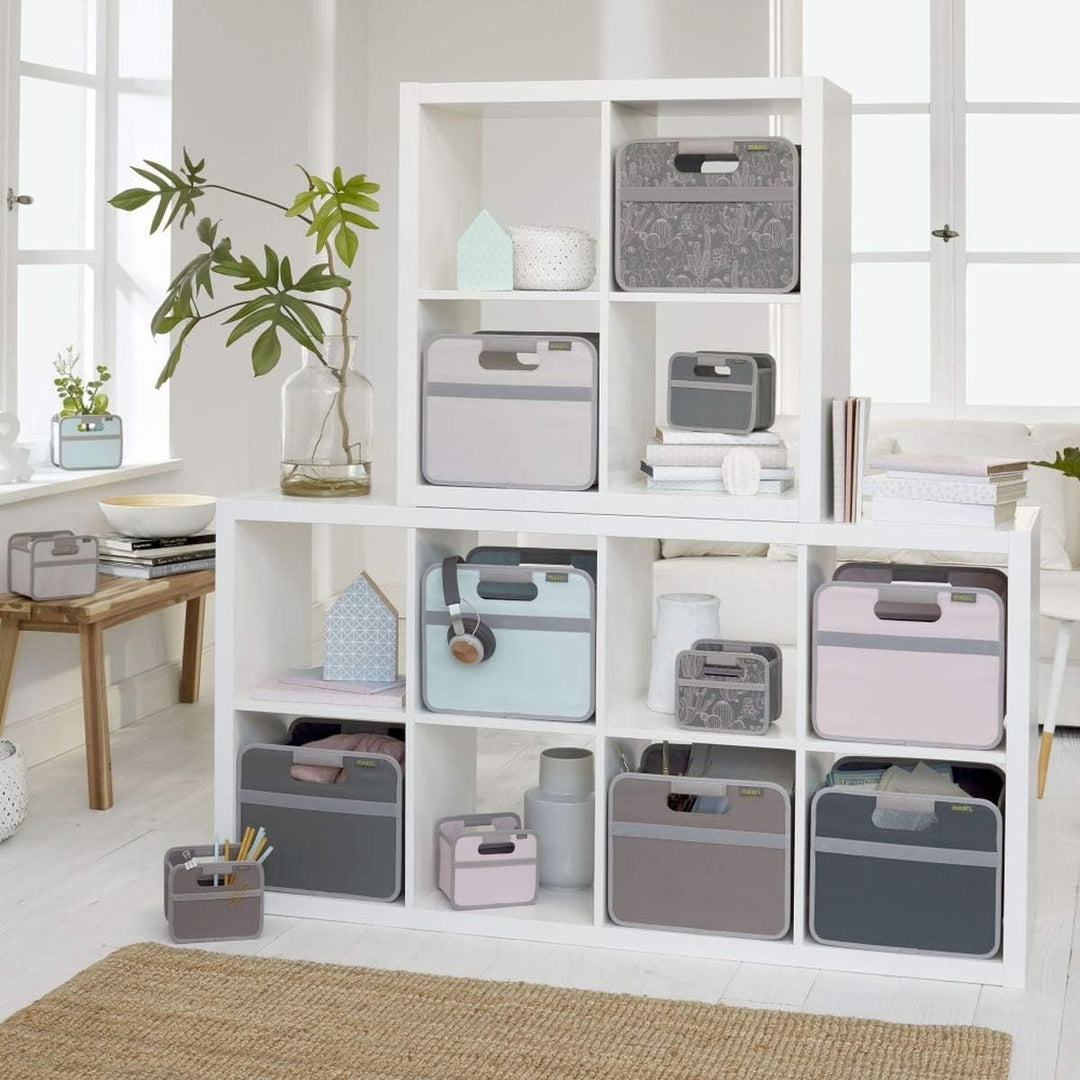 meori Aufbewahrungsbox faltbar Traglast 30 kg - 32 x 26,5 x 27,5 cm Grösse S - Granite Grey Granit G
