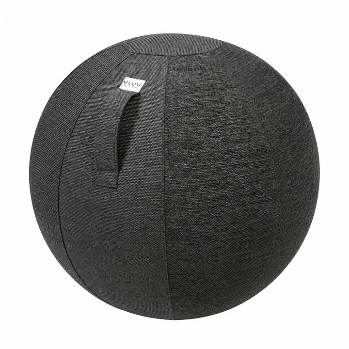 VLUV BOL STOV Stoff-Sitzball, ergonomisches Sitzmöbel für Büro und Zuhause, Farbe: Anthrazit (dunkel
