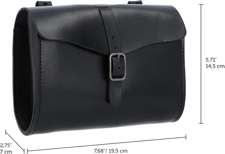 Gusti Satteltasche Leder - Marianne V. Damen und Herren Lenkertasche Ledertasche diebstahlsicher Fah