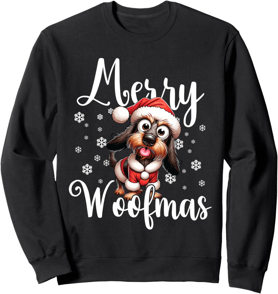 Rauhaardackel Hund Weihnachten Sweatshirt