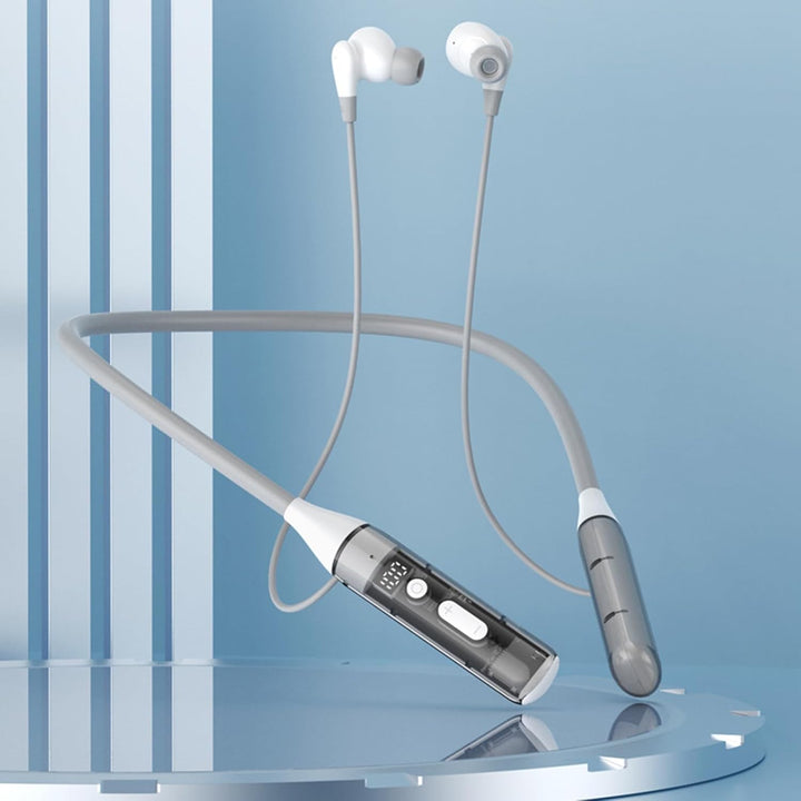 Kopfhörer Mit Halsband - Kabellos Im Nacken-Design | Magnetisch Ergonomisch Atmungsaktiv Für Sport F