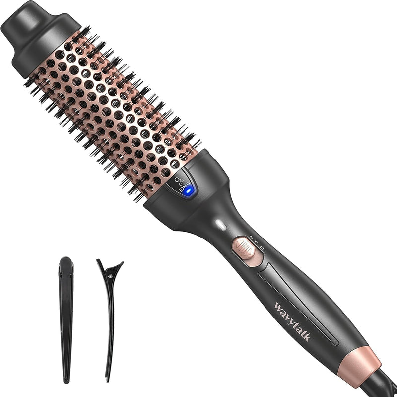 Wavytalk Thermobürste, Thermal Brush 38mm Ionische Lockenbürste erhitzt zur Erzeugung natürlicher Lo