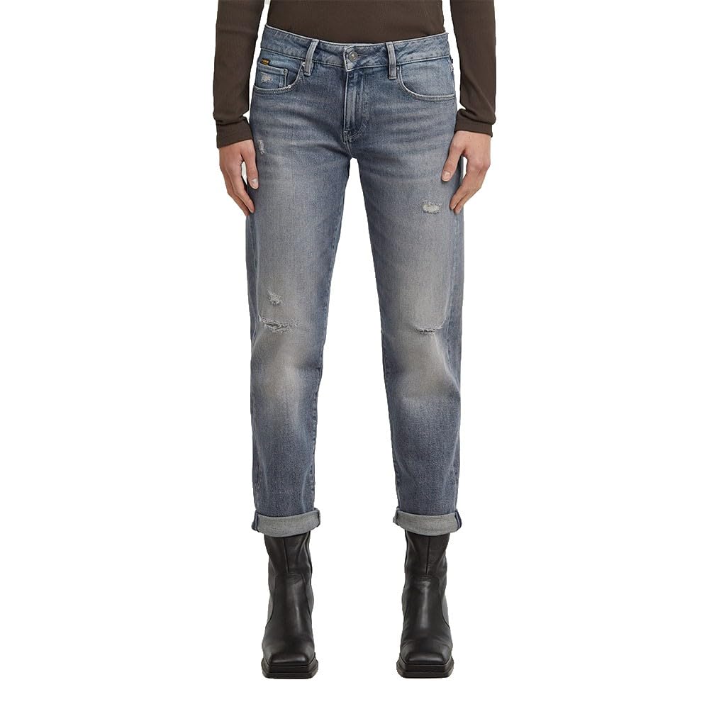 G-STAR Damen Kate Boyfriend Jeans 23W / 30L Blau (Worn in Electric Blue Destroyed D15264-e104-h784),