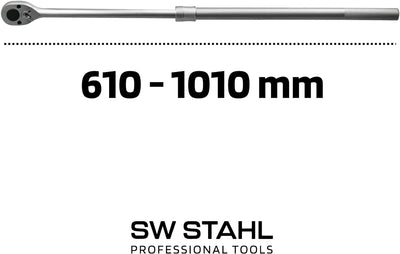 SW-Stahl 05958L Umschaltknarre 3/4 Zoll I verzahnt mit 24 Zähnen I Teleskopratsche I Umschalthebel