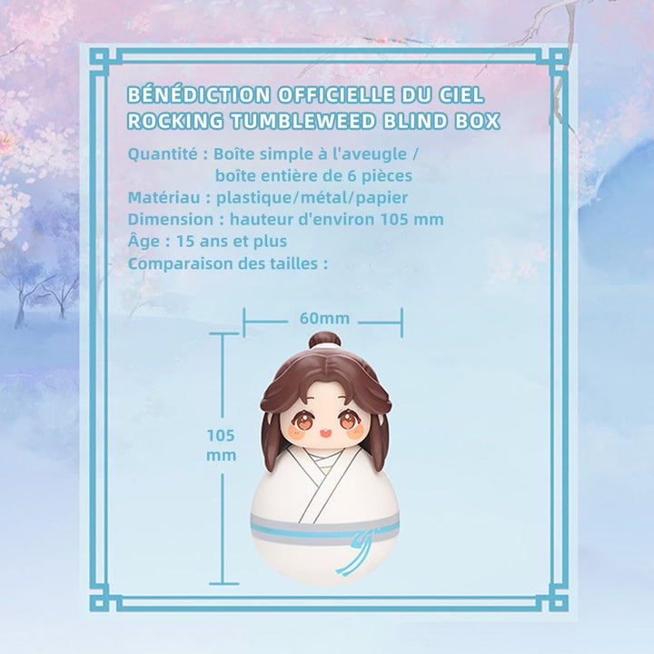 Heaven Official Blessing Tumbler Blind Box Hua Cheng Xie Lian Chibi Figure Anime Tilting Doll Gift (