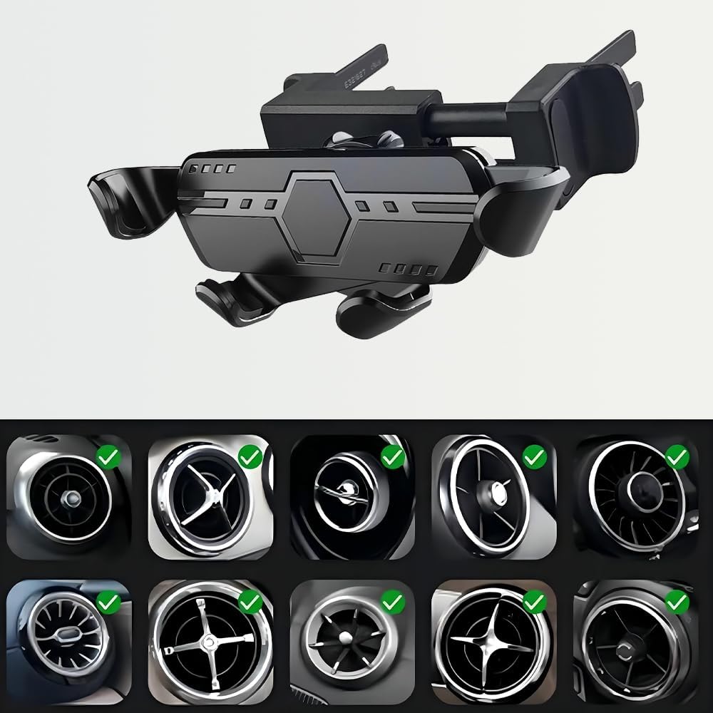 Handyhalterung Auto Runde Lüftung Mercedes-Benz AMG/GLA/GLB/GLC/GLE/GLS/GLK/smart 451 453 Mini-Coope