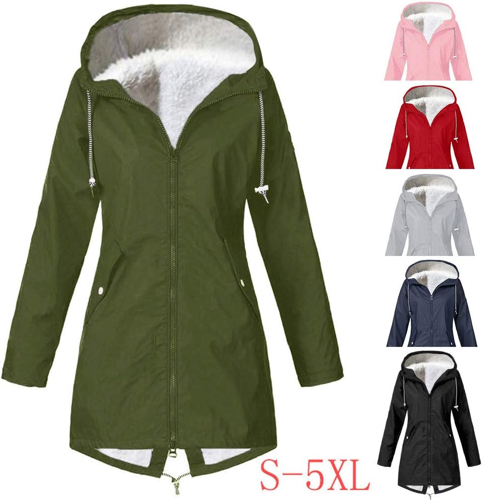 C'est TT Damen Regenjacke Regenjacke Wasserdicht Herbst Übergangsjacke Jacken Damen Windjacke Frauen