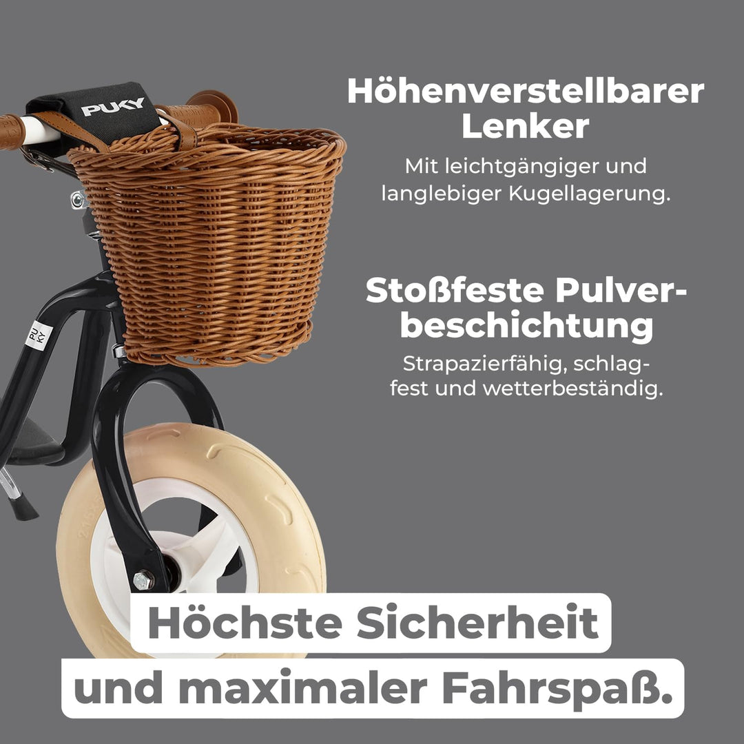 PUKY LR M Classic | sicheres und stylisches Laufrad | Lenker &amp; Sattel höhenverstellbar | rutschfeste