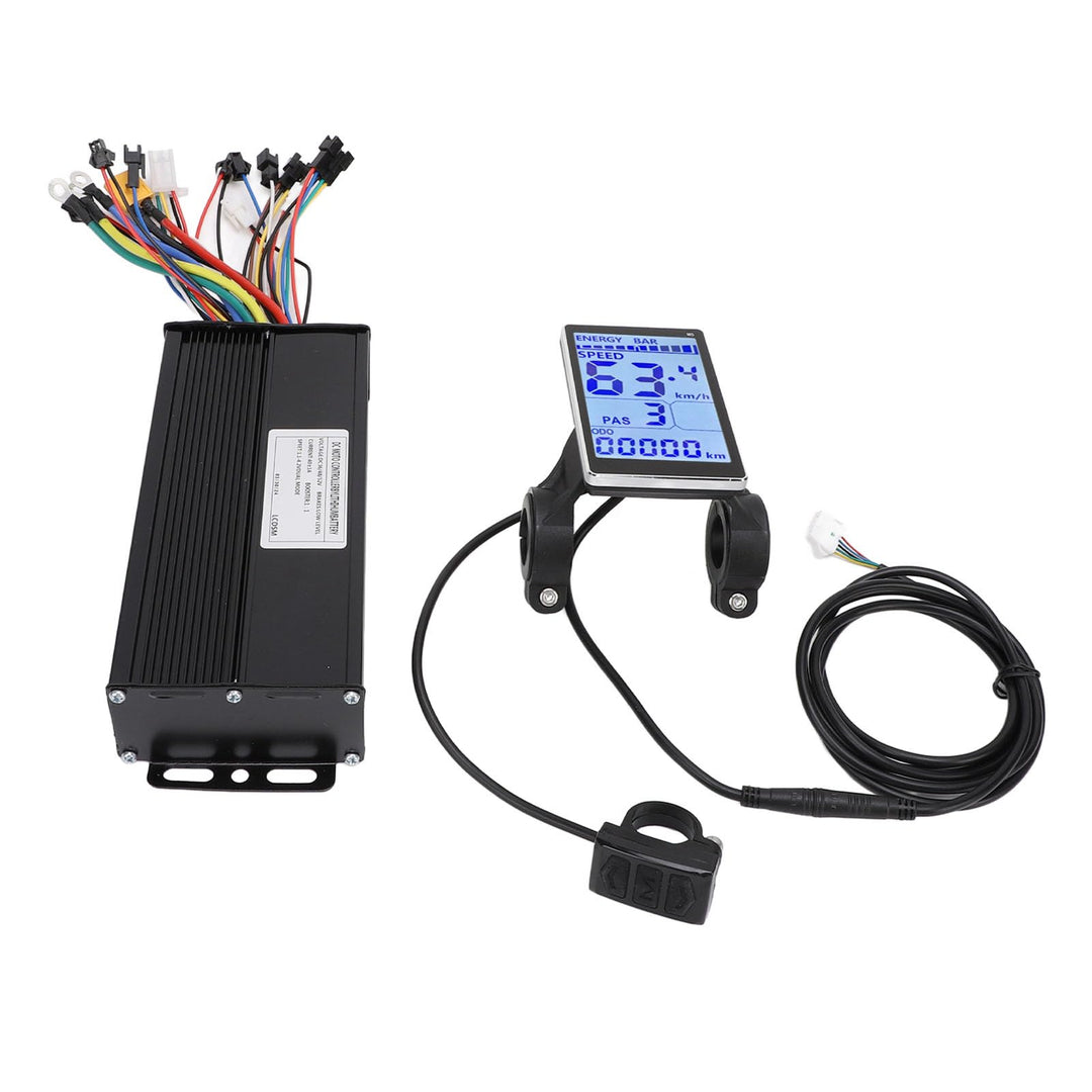 BuyWeek Brushless Motor Controller Kit für Elektrofahrrad, 36V 48V 52V 1500W 2000W 40A 3 Modus Sinus