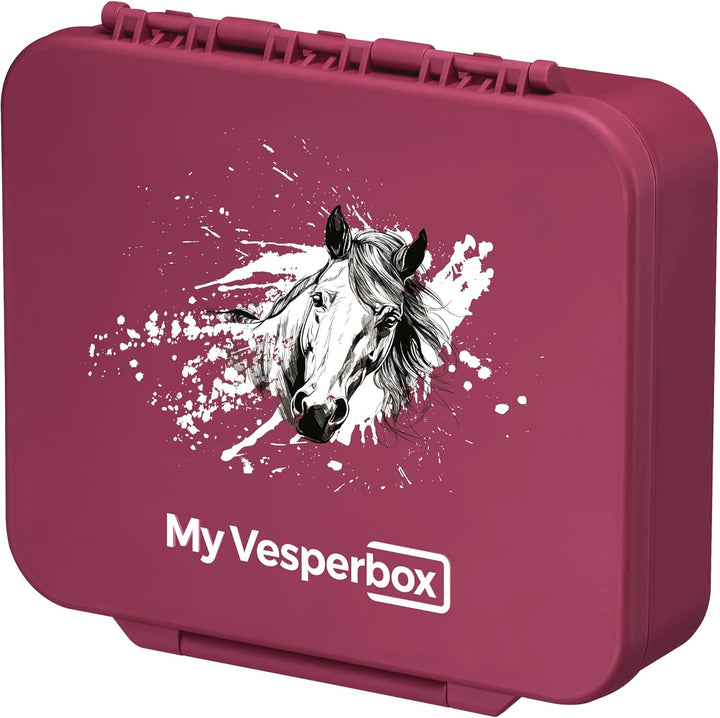 My Vesperbox® Brotdose für Kinder mit Fächern Liv [MADE IN GERMANY] - Lunchbox mit Trennfächern - Be