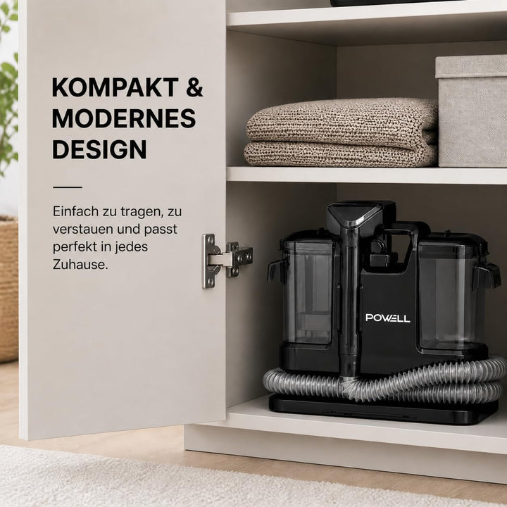 Powell Waschsauger Teppichreiniger 450W - 13kPA Saugkraft, tragbarer Teppichreiniger, Sofa, Vorleger
