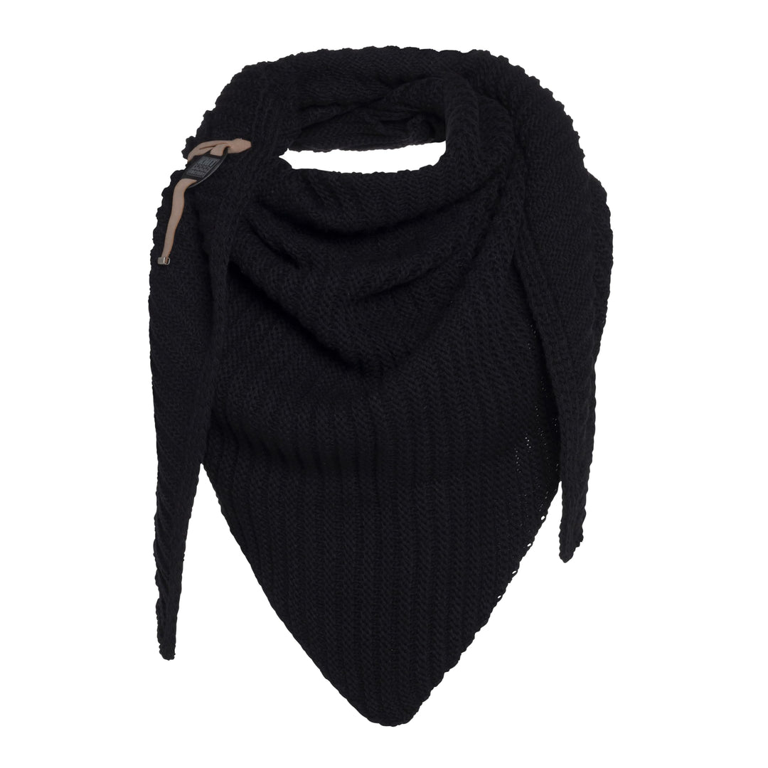 KNIT FACTORY - Demy Dreiecksschal - Damen Strickschal mit Wolle - Winterschal - Herbst & Winter Esse