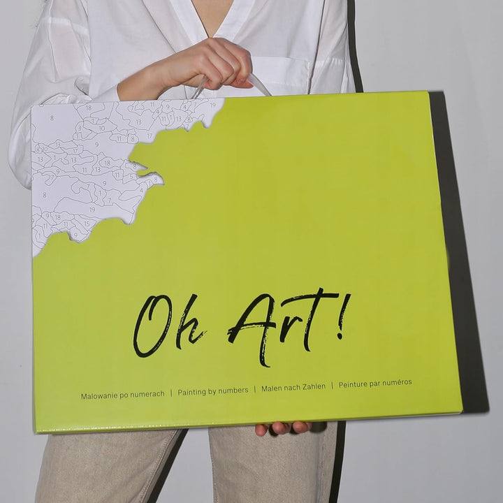 Oh Art! Malen Nach Zahlen Erwachsene Set Mit 3 Pinseln Und Acrylfarben Gemälde Acrylic Malerei DIY L