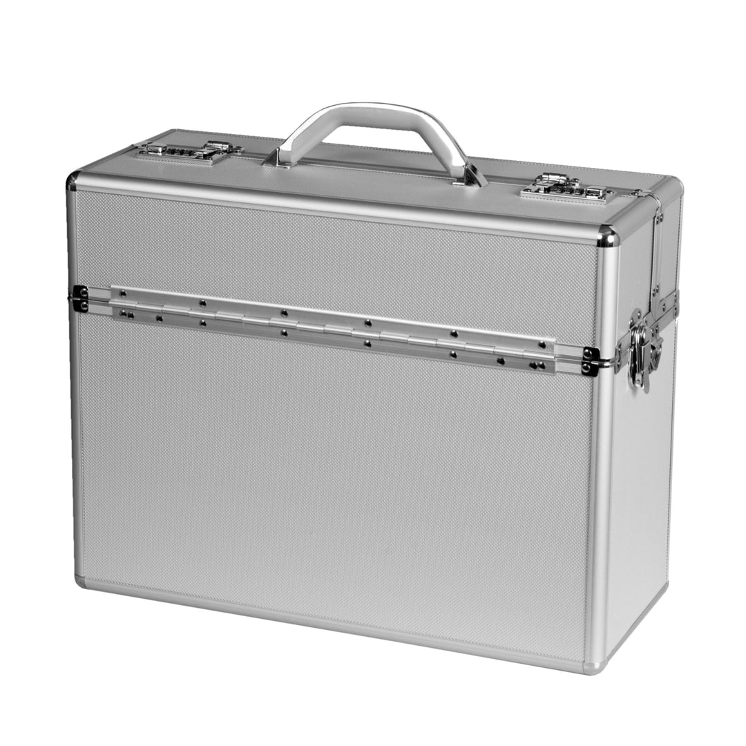 ALUMAXX 45100 Pilotenkoffer ALPHA, Piloten Koffer aus Aluminium, Aktenkoffer Alu, Dokumentenkoffer,