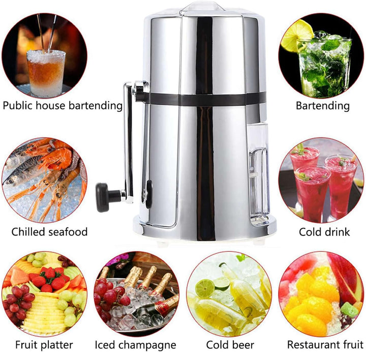 Crushed ice Maker,Handheld Eiscrusher, Eiszerkleinerer und Crushed Eismaschine Eiszerkleinerer Handh