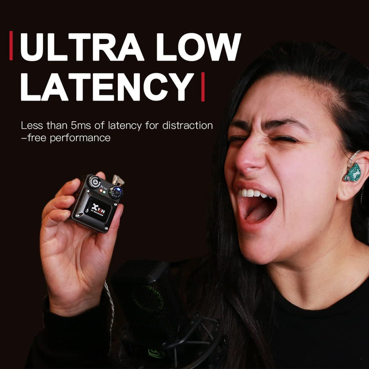 Xvive U4 In Ear Monitor Wireless System Professionelles Drahtloses IEM für Studio, Live-Performance
