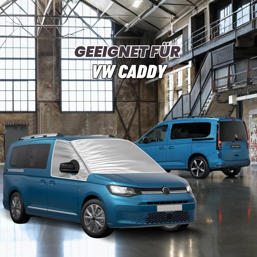 für VW Caddy 2004-2024 Auto Windschutzscheiben Abdeckung, Wasserdicht Sonnenschutz Frontscheibe Ther