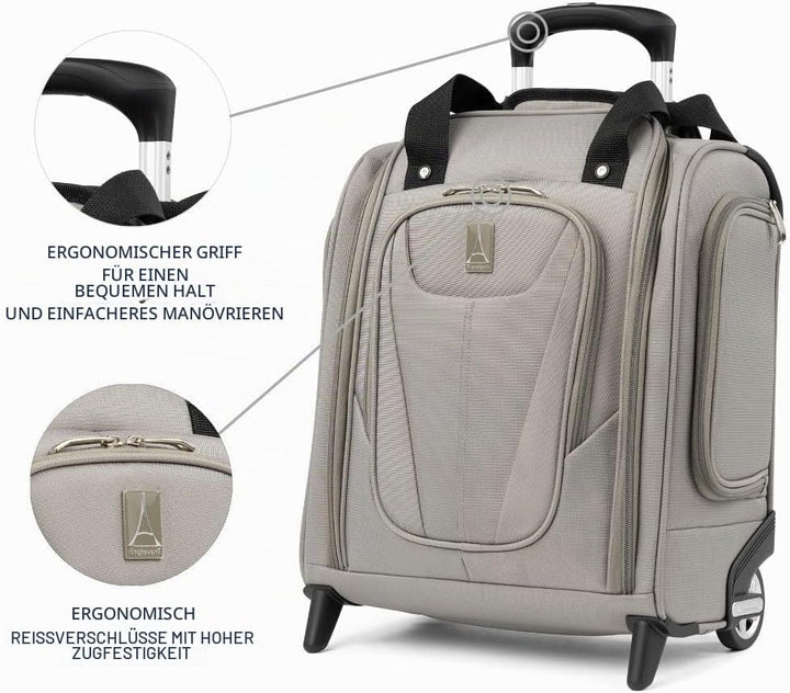 Travelpro Luggage Maxlite 5 Rolling Untersitztasche Kompakte Handgepäcktasche, champagnerfarben, 15-