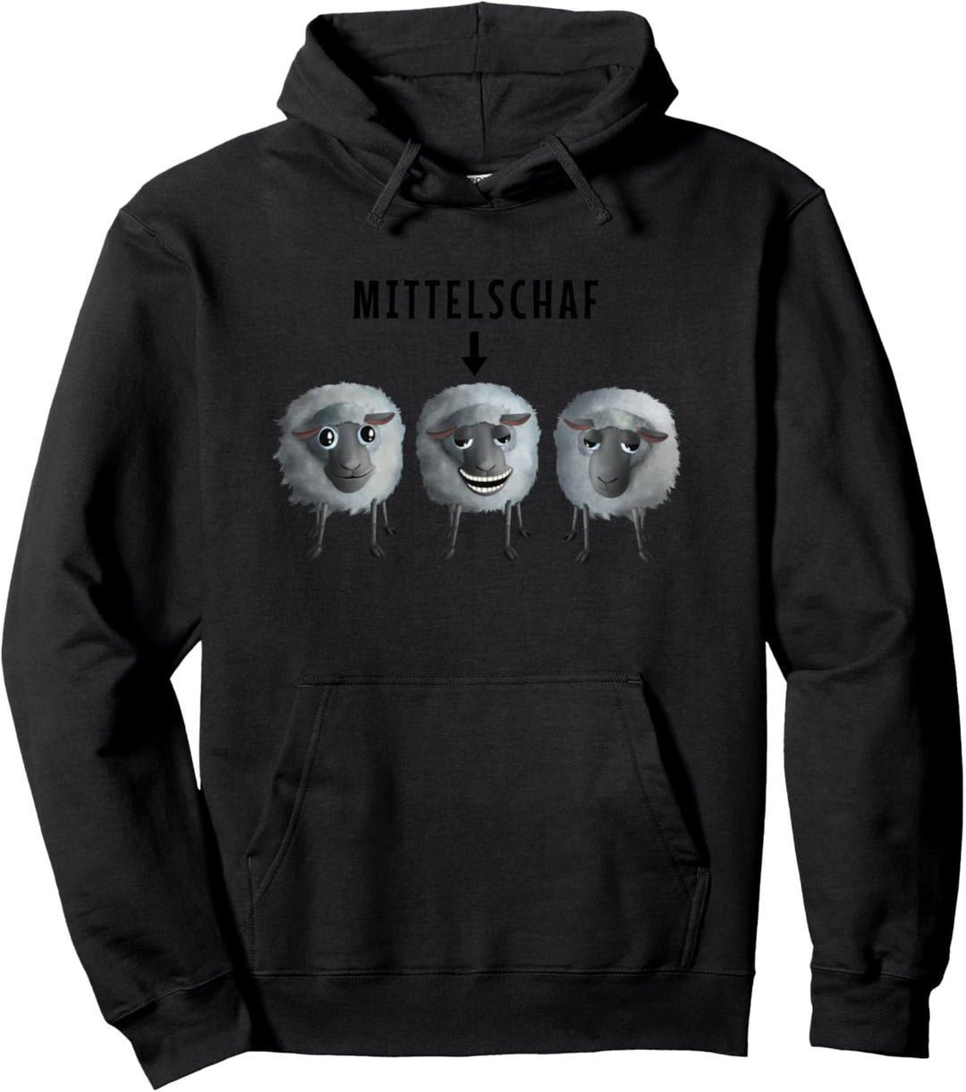 Süsses Schaf - Mittelschaf (D010-0900B) Pullover Hoodie