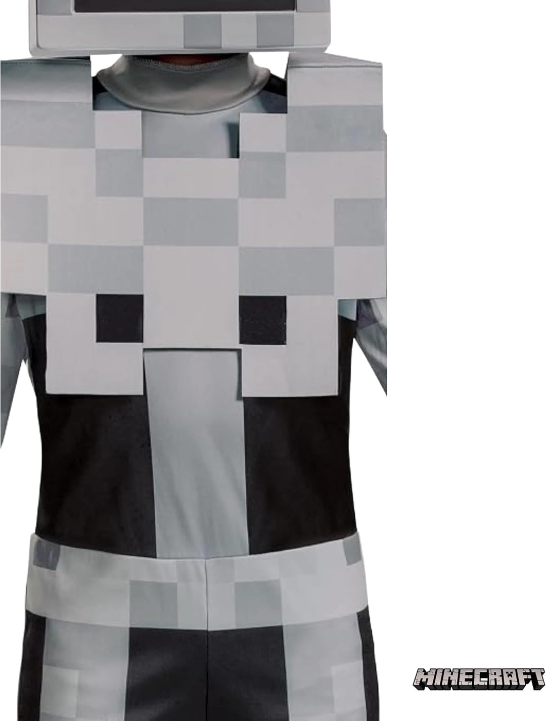 Minecraft Skelett-Kostüm für Kinder, Videospiel-inspiriertes Charakter-Outfit, klassisches Kind, Grö